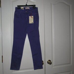 NWT L.E.I. Girl’s Kate Lowrise Skinny Purple Jeans Size 12 Regular